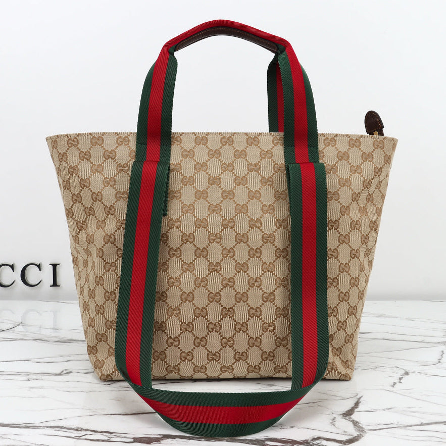 Gucci 2026 Tote Bag 29cm Brown Canvas