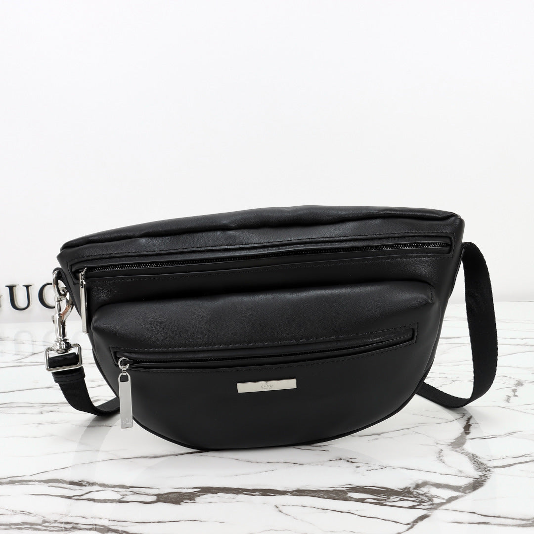 Gucci 2026 Tag Crossbody Bag 30cm Canvas And Calfskin
