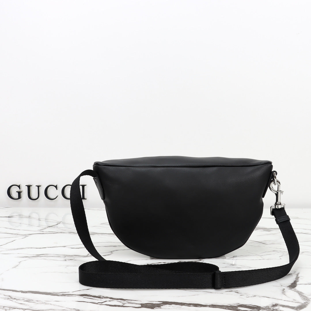 Gucci 2026 Tag Crossbody Bag 30cm Canvas And Calfskin