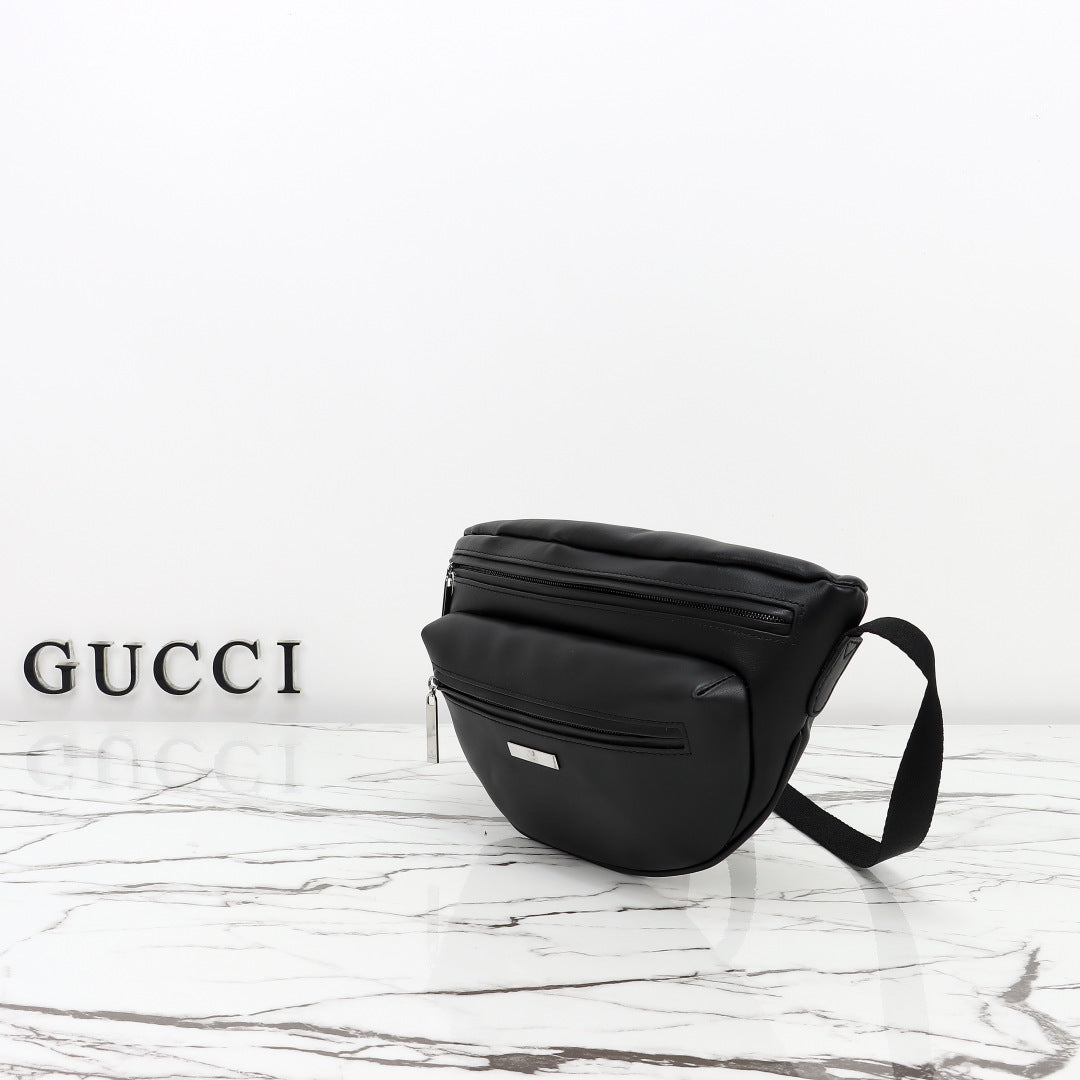 Gucci 2026 Tag Crossbody Bag 30cm Canvas And Calfskin