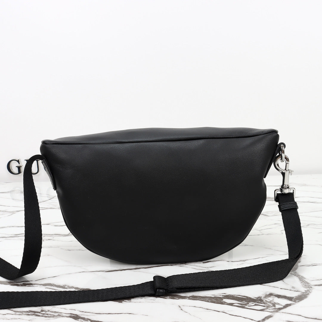 Gucci 2026 Tag Crossbody Bag 30cm Canvas And Calfskin