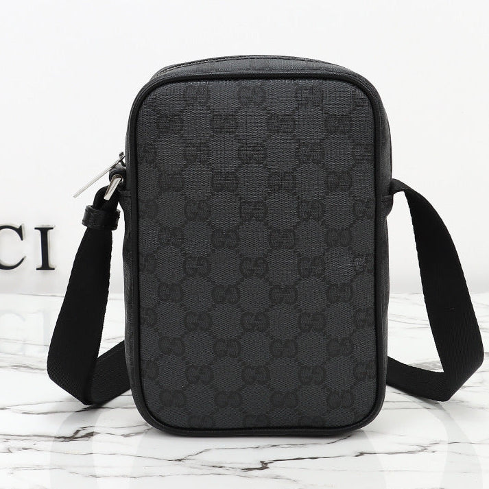Gucci 2026 Essence Classic Mini Bag 20cm Black Canvas Leather