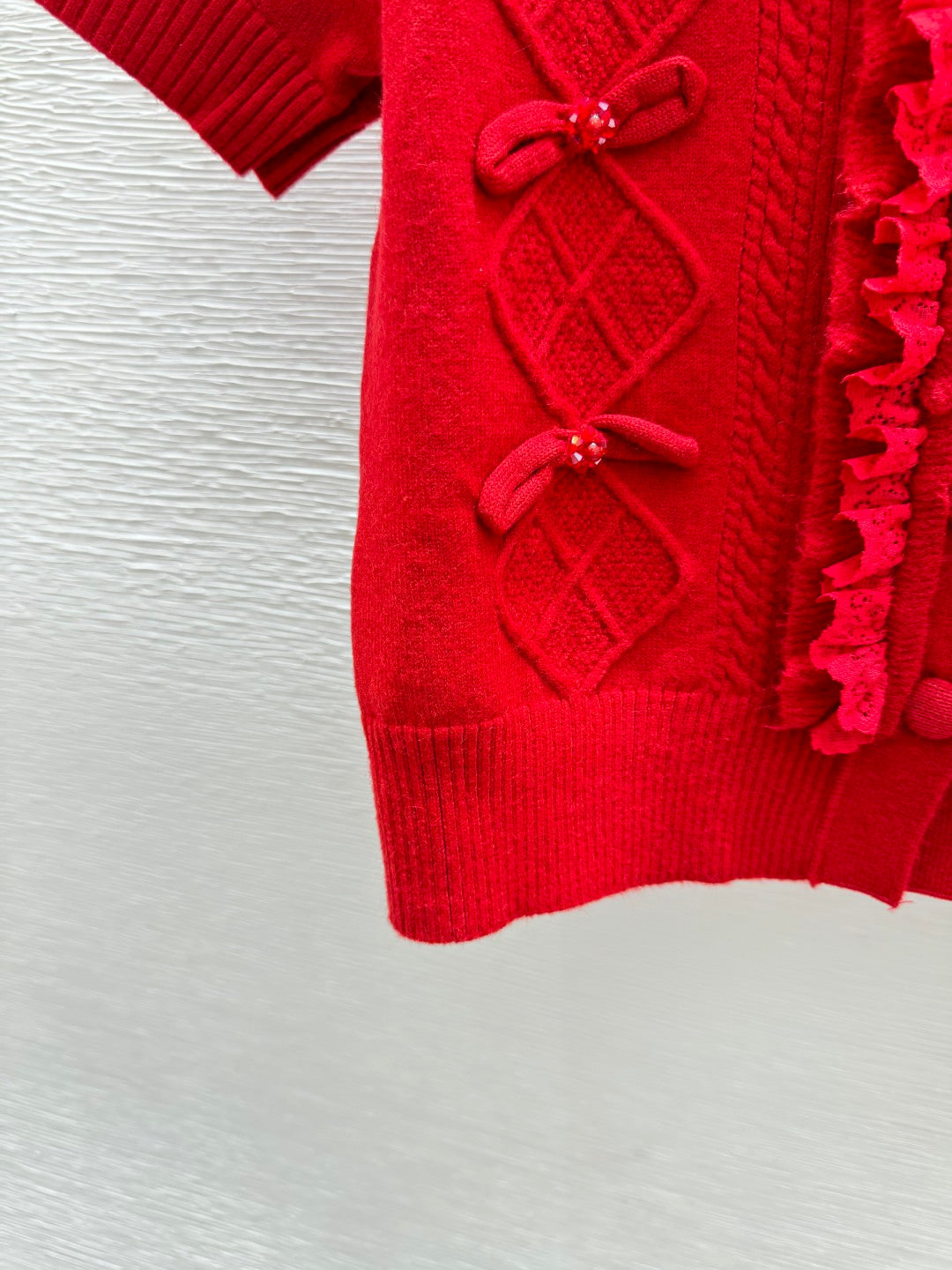 Chanel 2026 Short-sleeve Sweater Red Wool