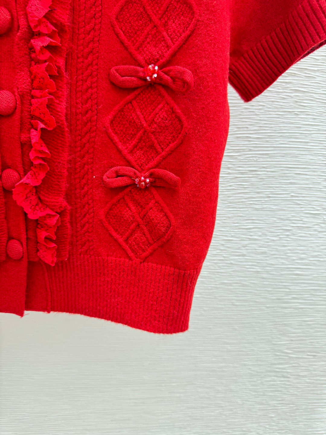 Chanel 2026 Short-sleeve Sweater Red Wool