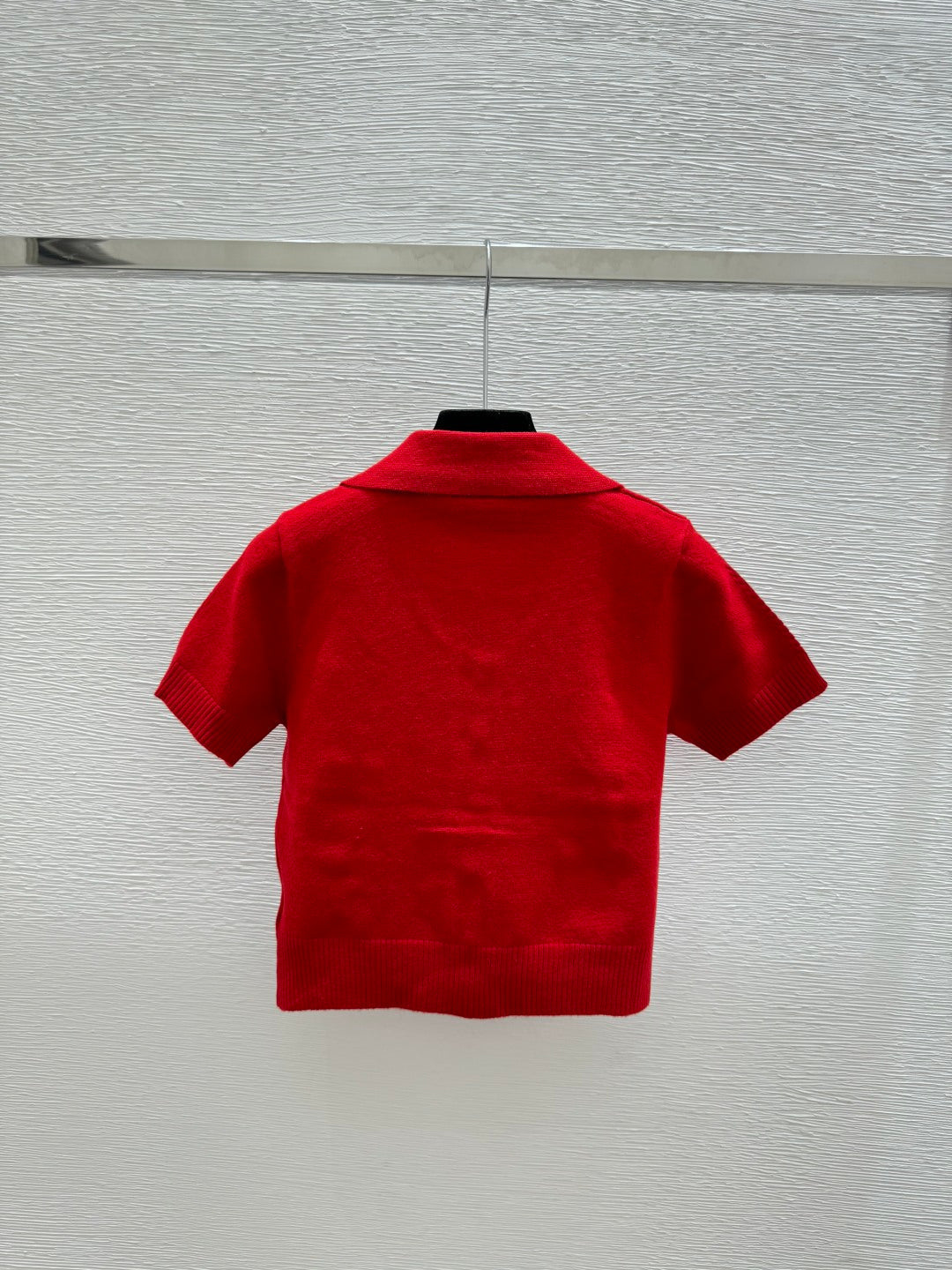 Chanel 2026 Short-sleeve Sweater Red Wool