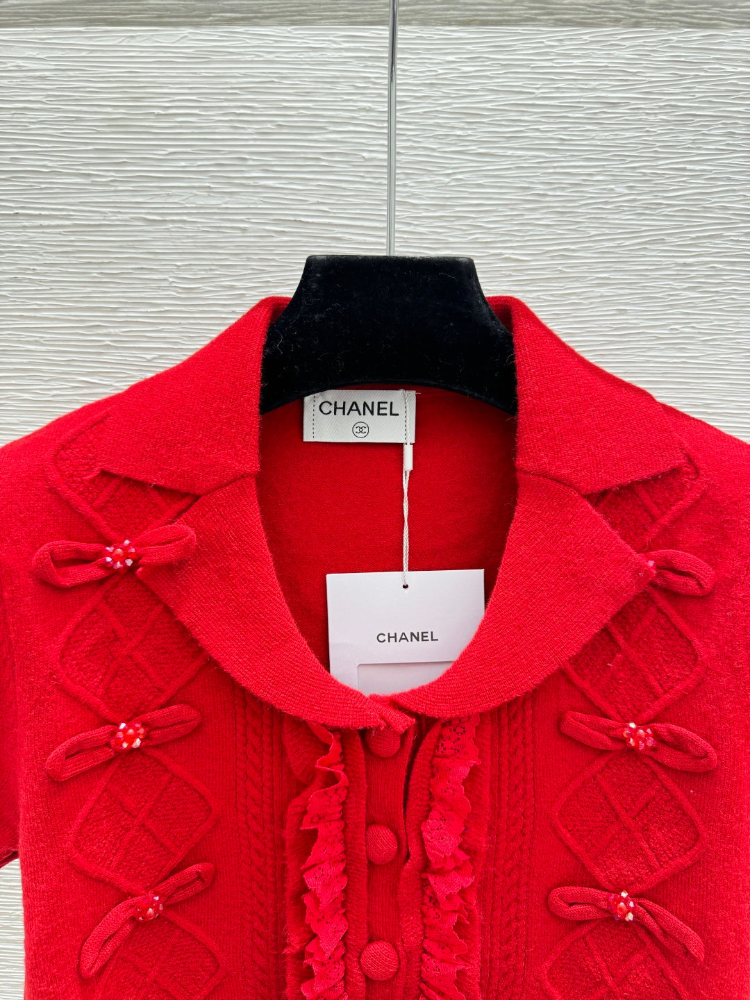 Chanel 2026 Short-sleeve Sweater Red Wool