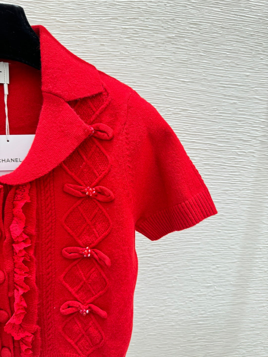 Chanel 2026 Short-sleeve Sweater Red Wool