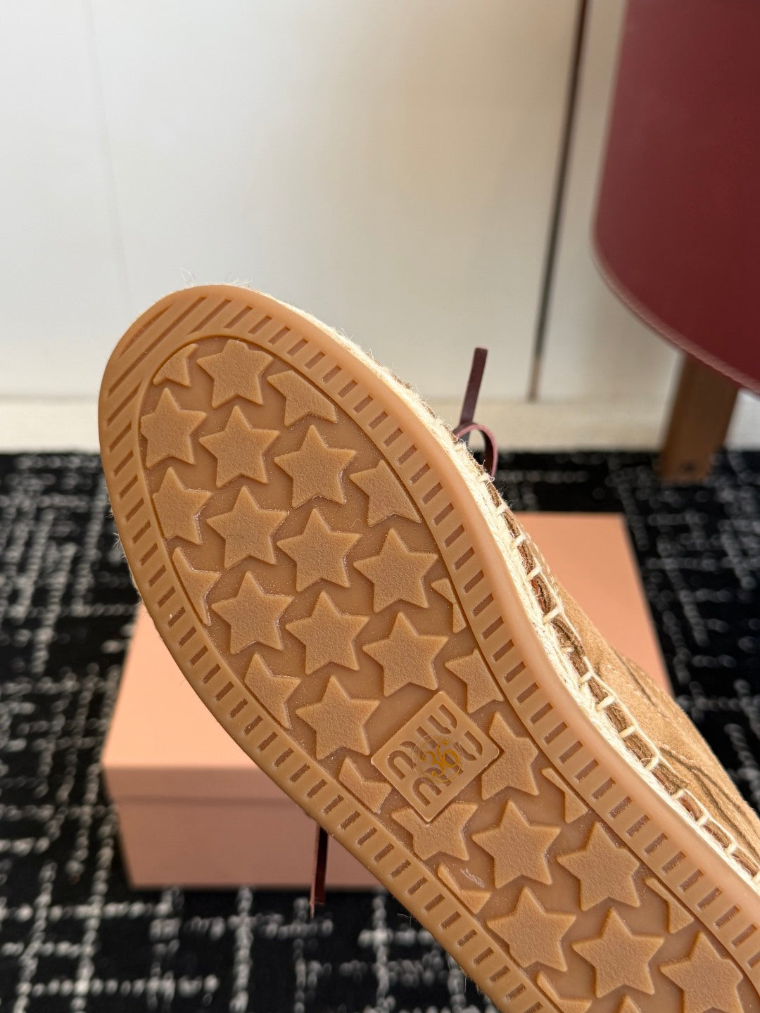 Miu Miu 2026 Espadrille Sneaker Suede Woven