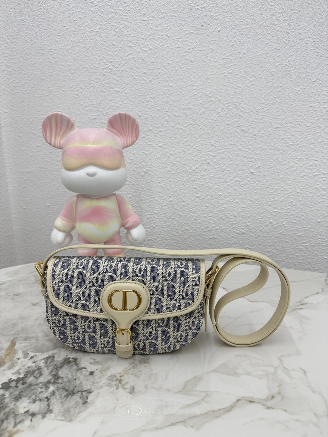 Dior 2026 Bobby East-West Bag 21cm Multicolors Fabric and Grained Calfskin