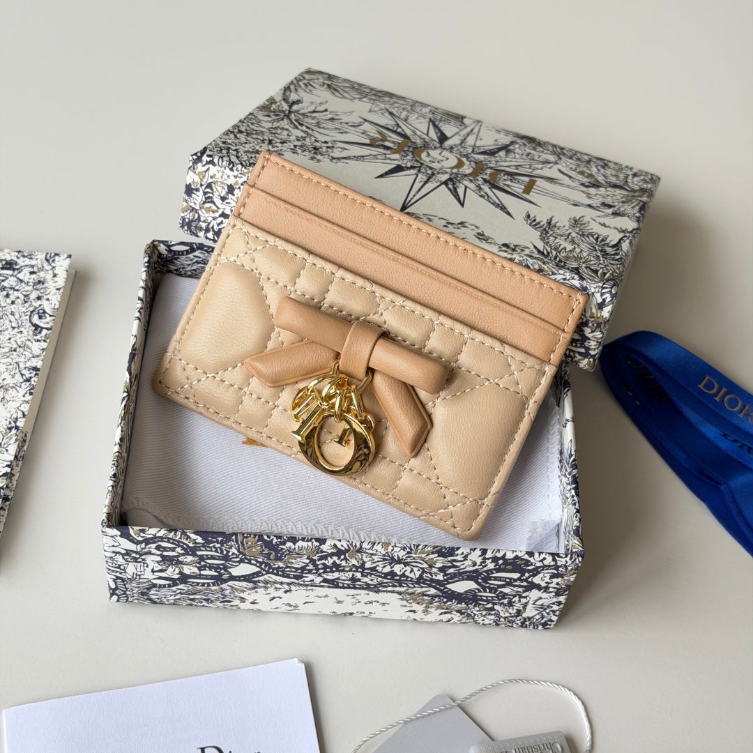 Dior 2026 Freesia Wallet and Card Holder Lambskin 156789