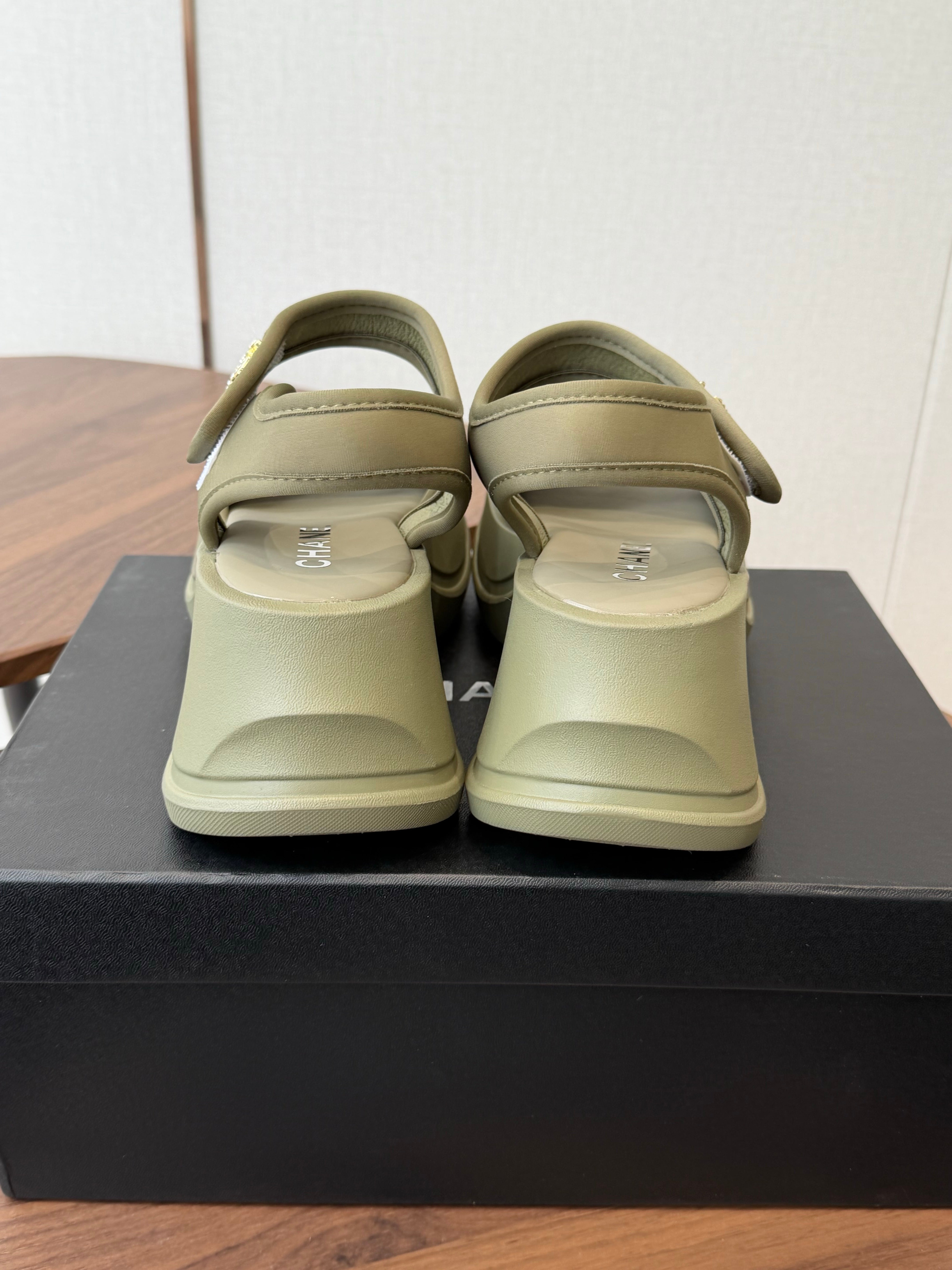 Chanel 2026 Platform Sandals Lambskin 833986