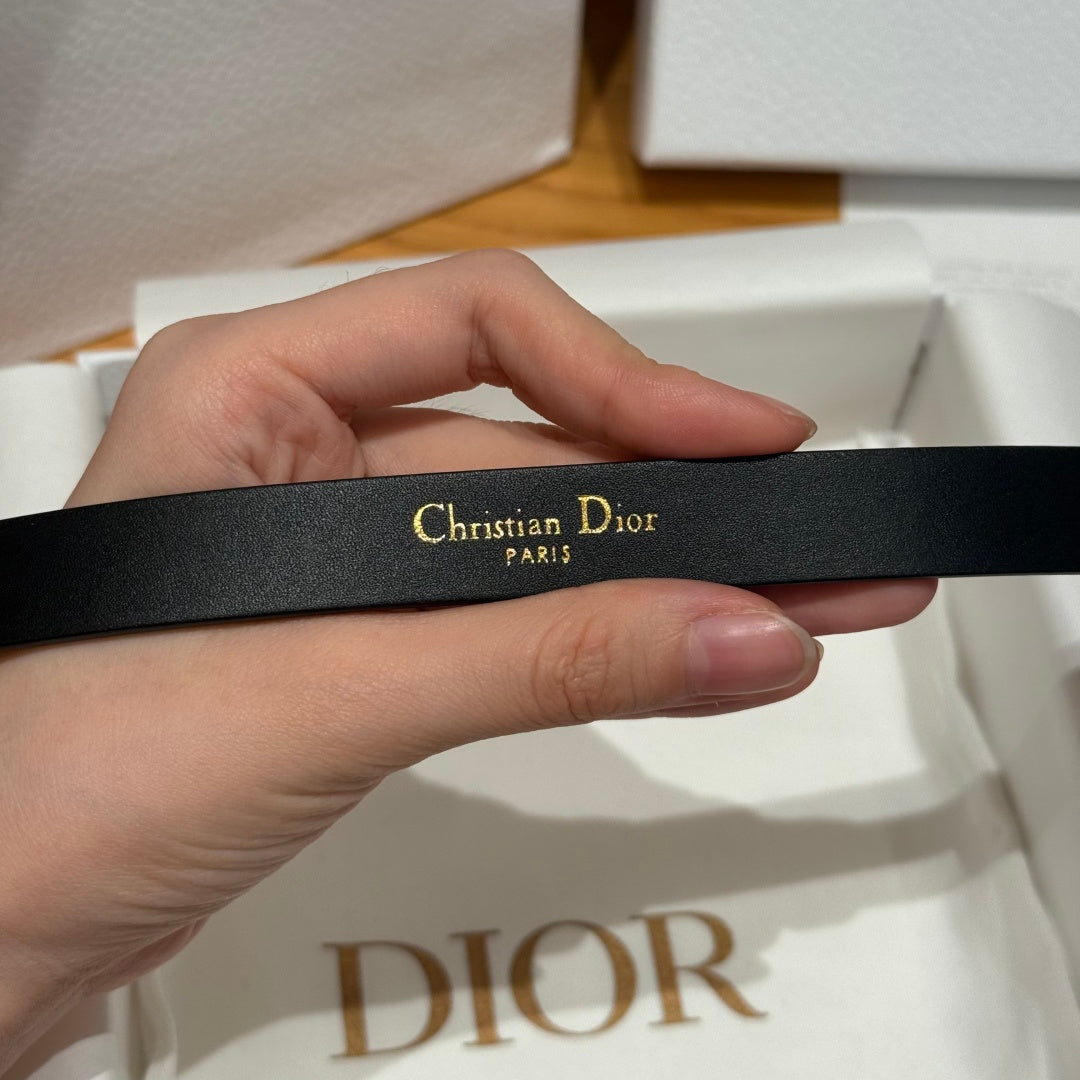 Dior 2026 Montaigne Treasure Belt 20mm Smooth Calfskin