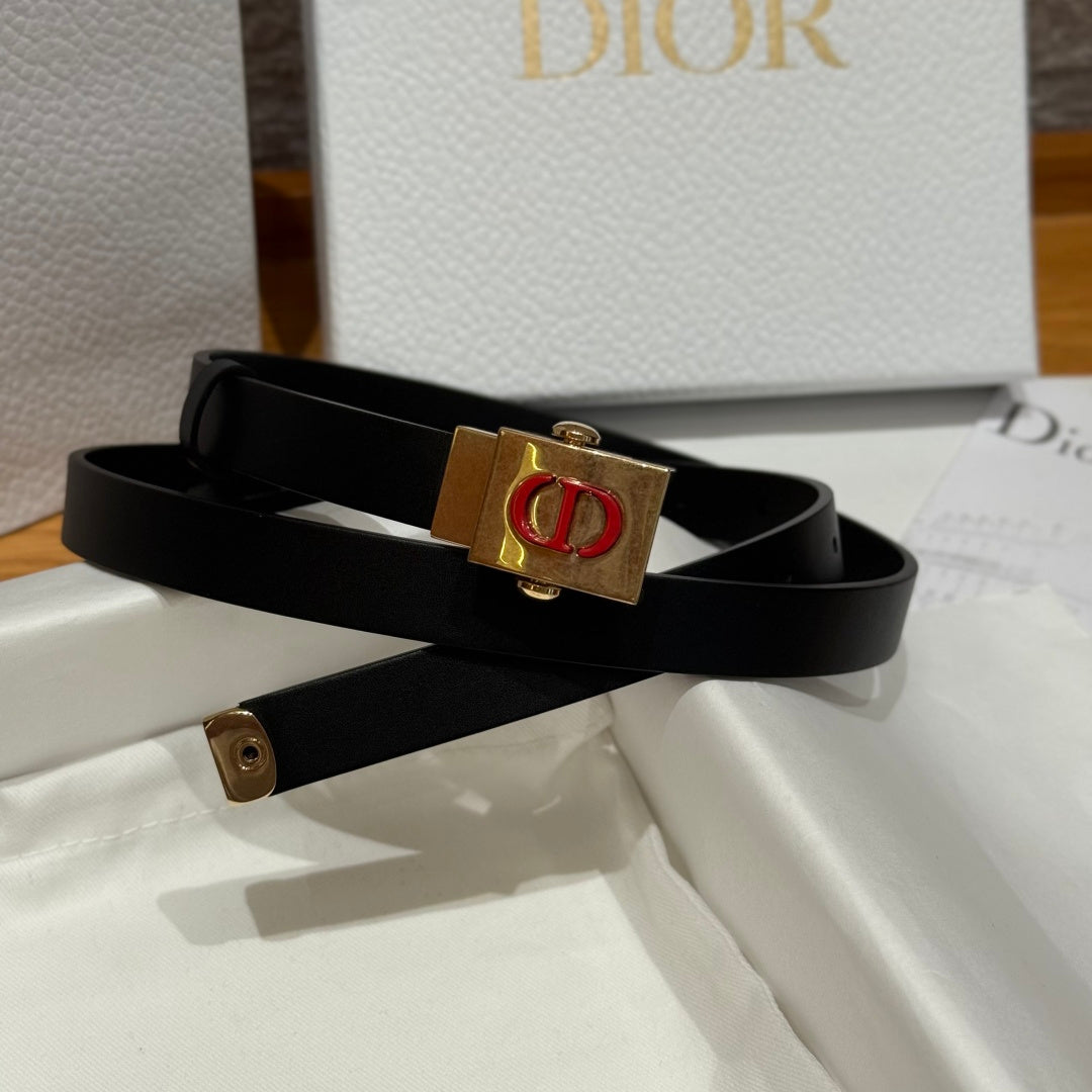 Dior 2026 Montaigne Treasure Belt 20mm Smooth Calfskin