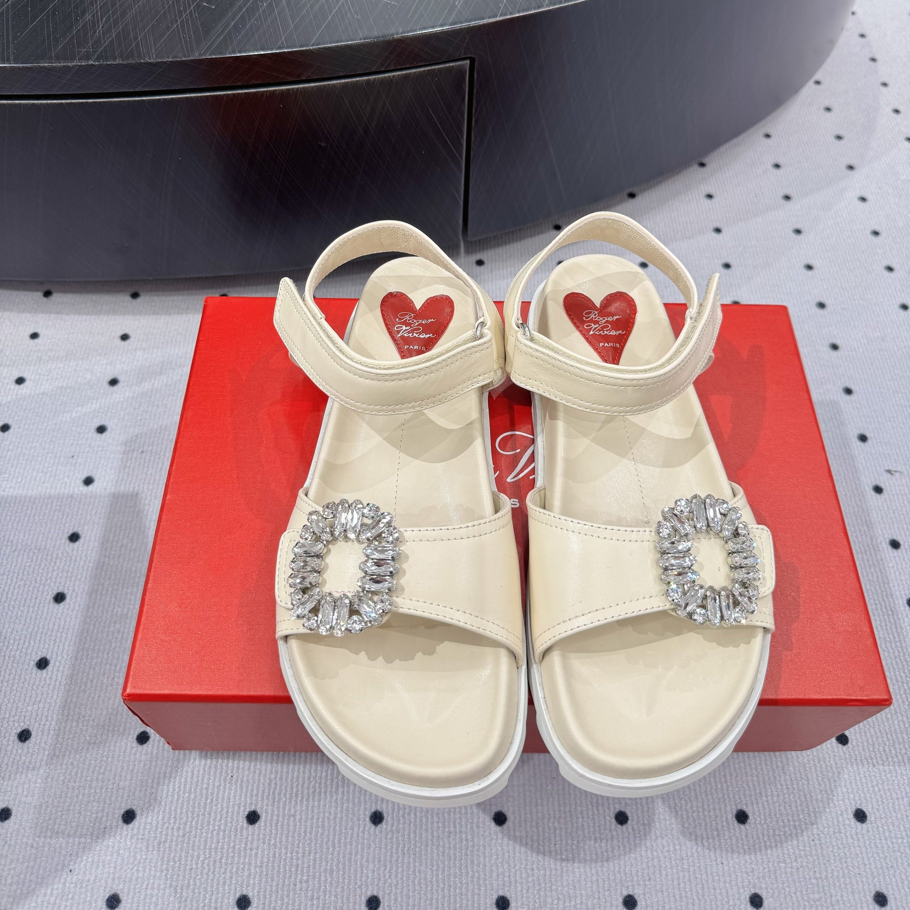 Viv 25 PlatForm Sandals Milky White Sheepskin 295959