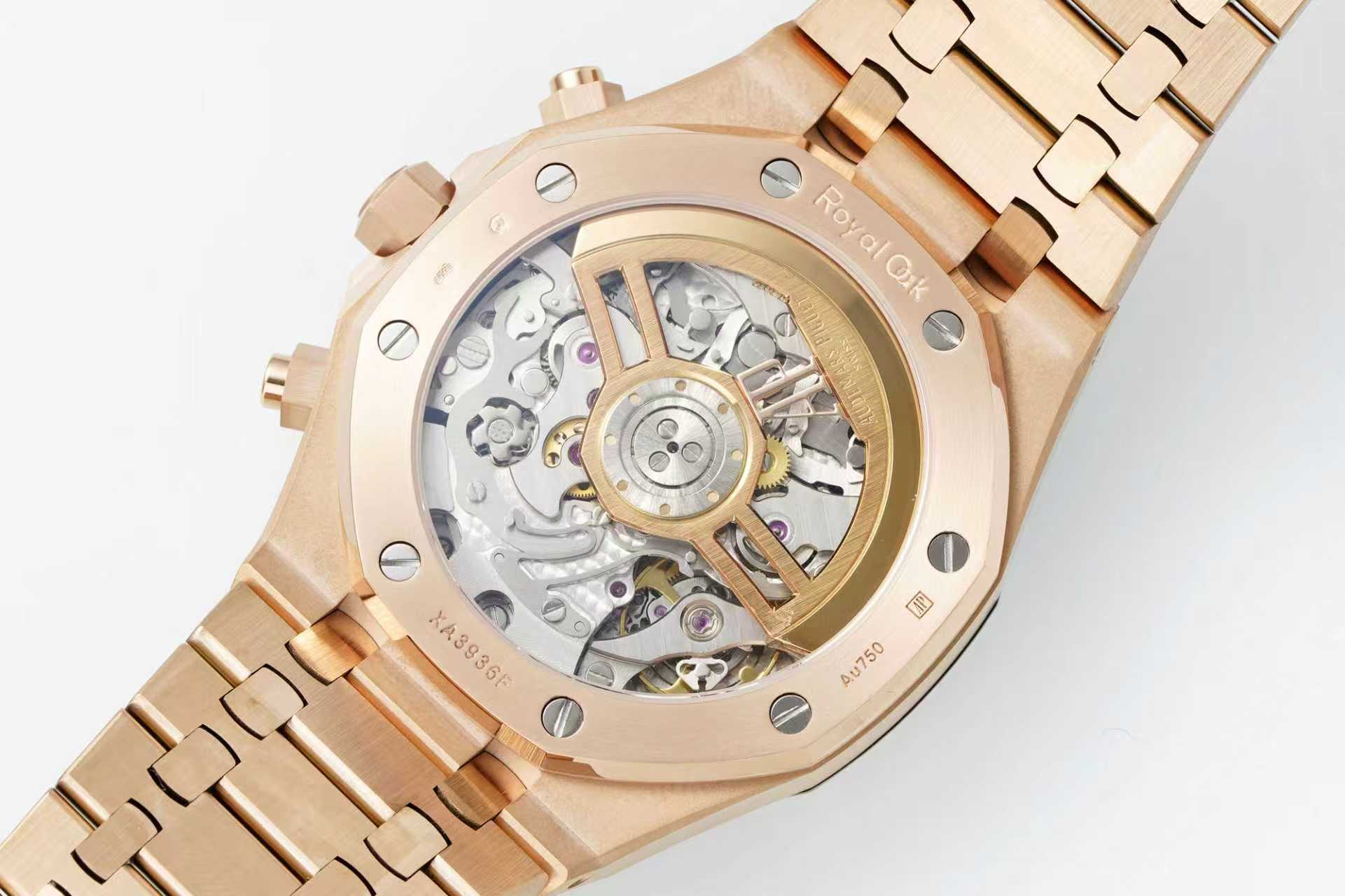 Audemars Piguet Royal Oak Chronograph 41mm Rose Gold Blue Dial