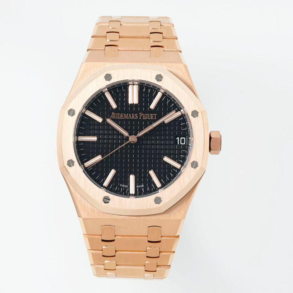 Audemars Piguet Royal Oak Selfwinding 41mm 15510 Rose Gold Dark Black Dial