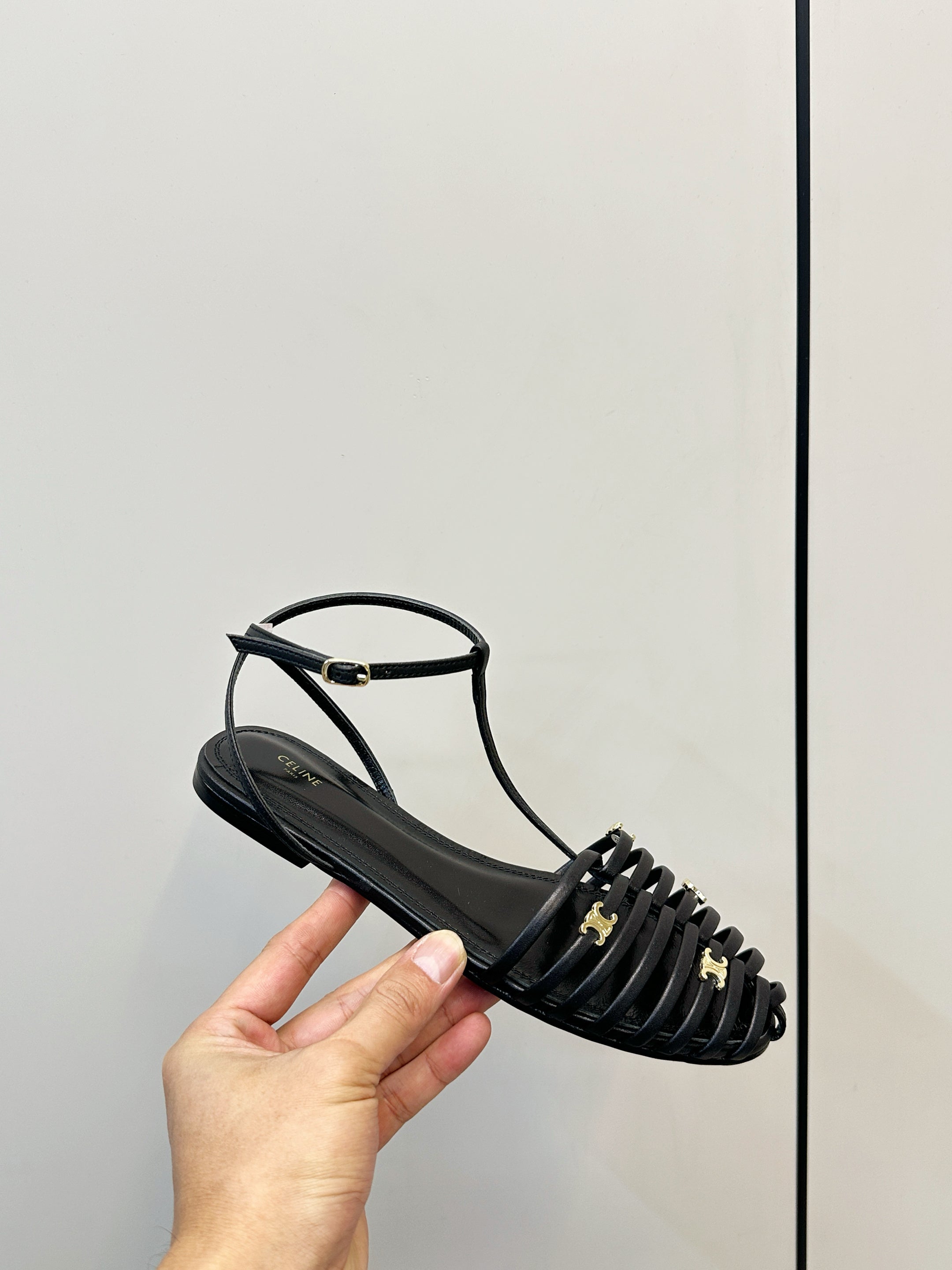 Celine 26 Cage Sandals Leather 771072