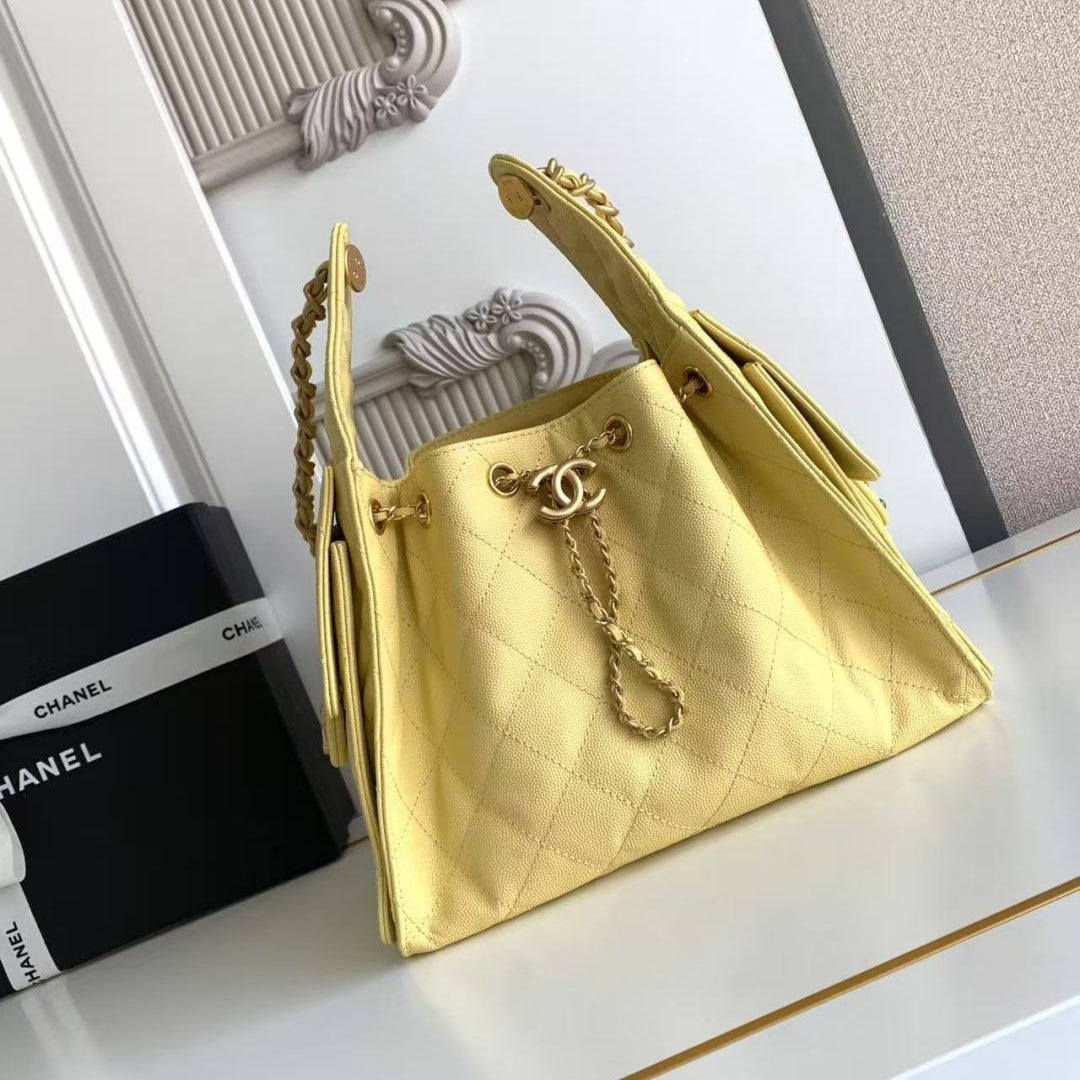 CC 25C Hobo Bag 30cm Grained Calfskin