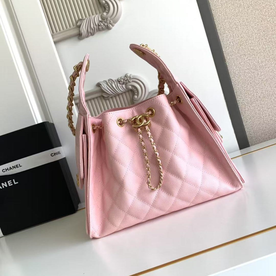 CC 25C Hobo Bag 30cm Grained Calfskin