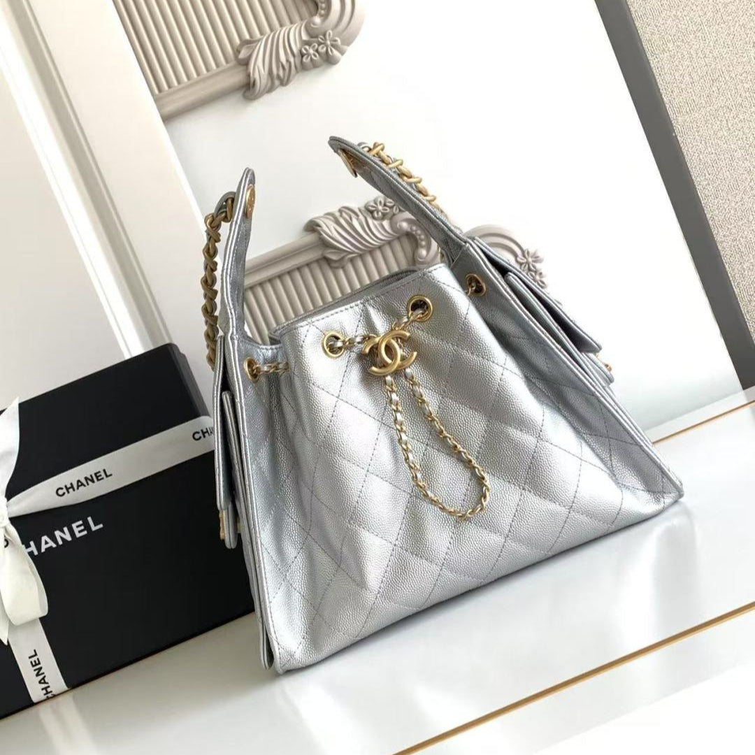 CC 25C Hobo Bag 30cm Grained Calfskin