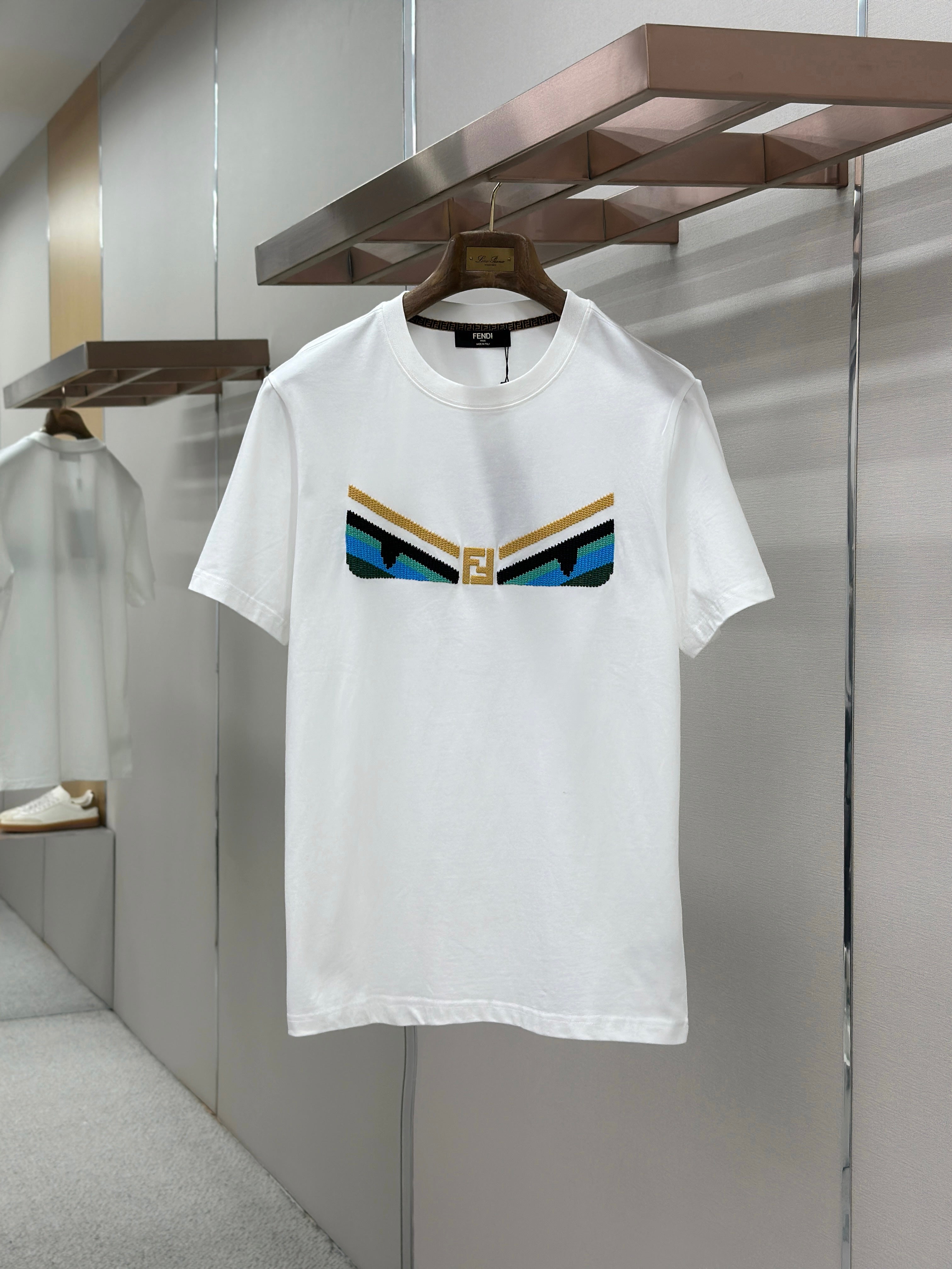 Fendi 2026 Short-Sleeve T-Shirt Cotton 739474