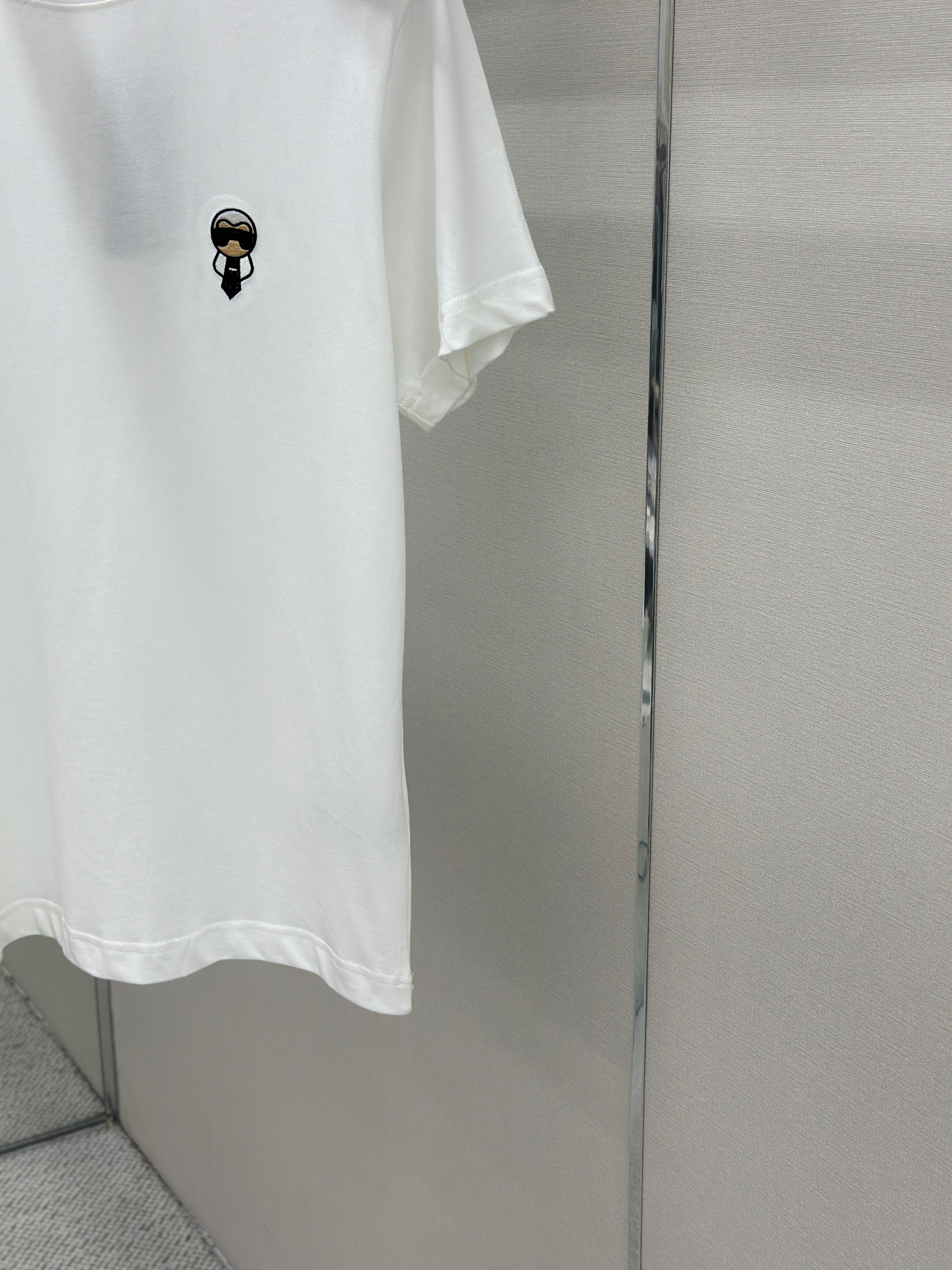 Fendi 2026 Men's Short-Sleeve T-Shirt White Cotton 824659