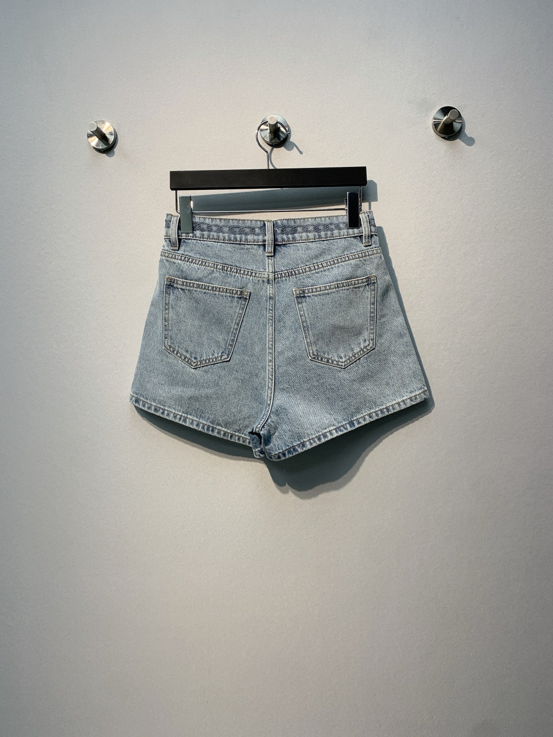 Chanel 2026 High-Waisted Denim Short Blue Cotton 350944