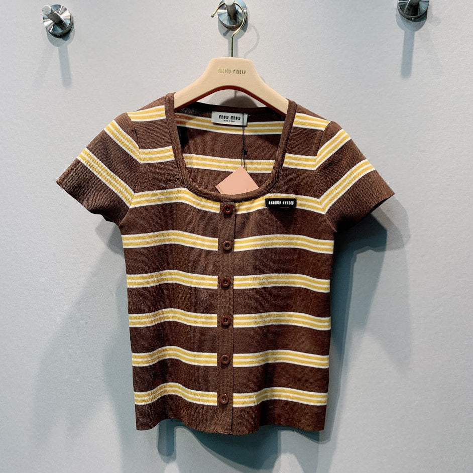 MiuMiu 2026 Shirt Brown Wool 395875