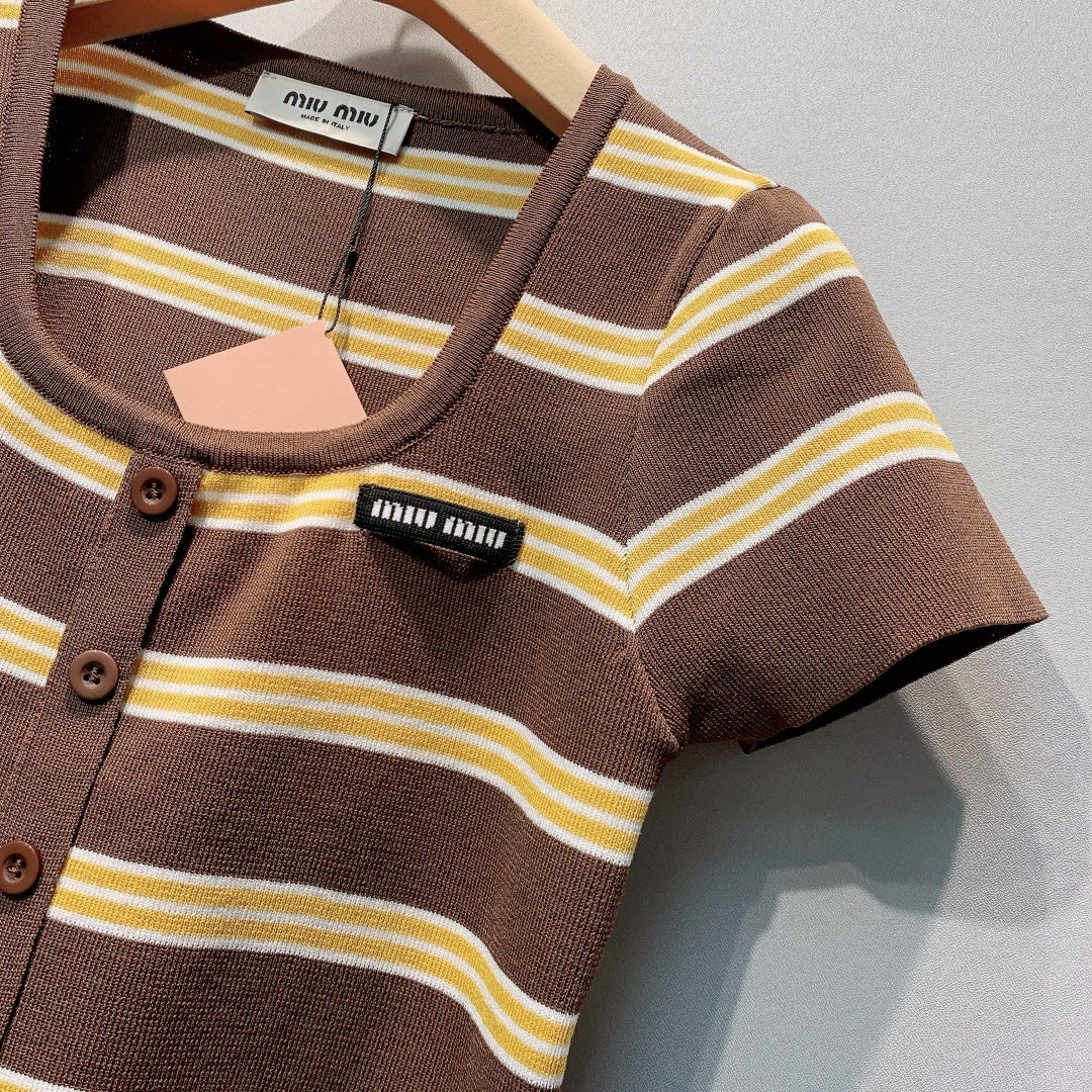 MiuMiu 2026 Shirt Brown Wool 395875