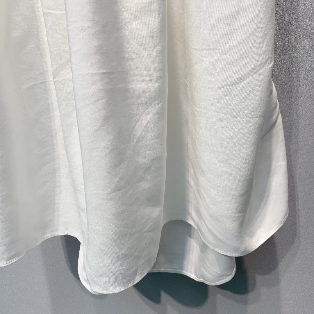 MiuMiu 2026 Slip Dress White Cotton 400365