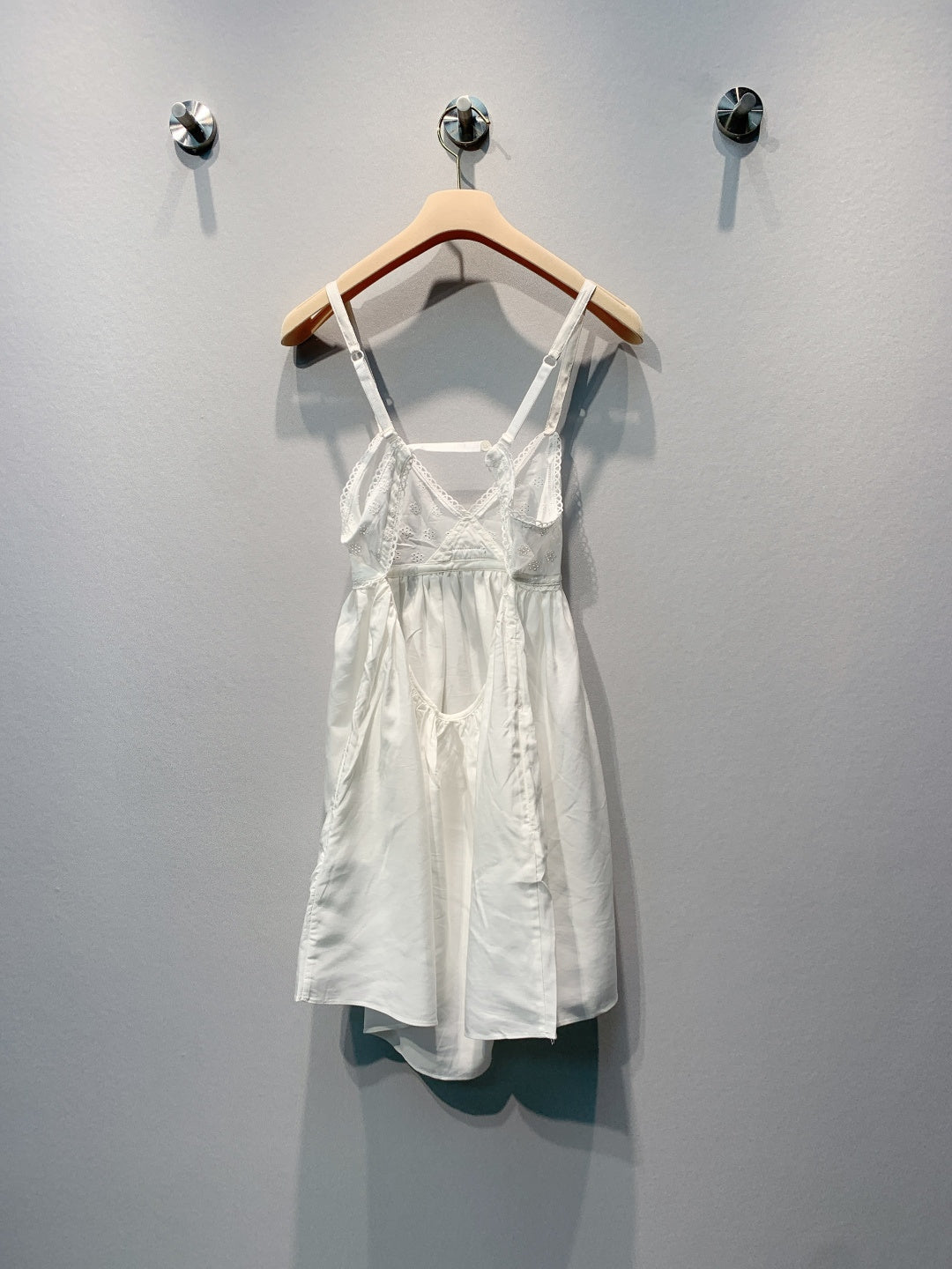 MiuMiu 2026 Slip Dress White Cotton 400365