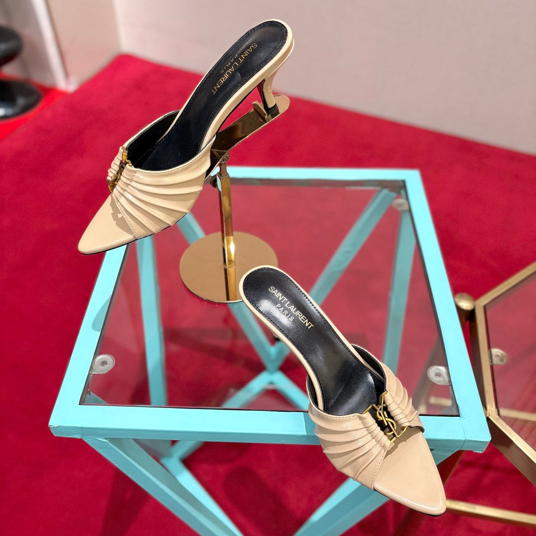YSL 2026 Sandal Smooth Calfskin 925205