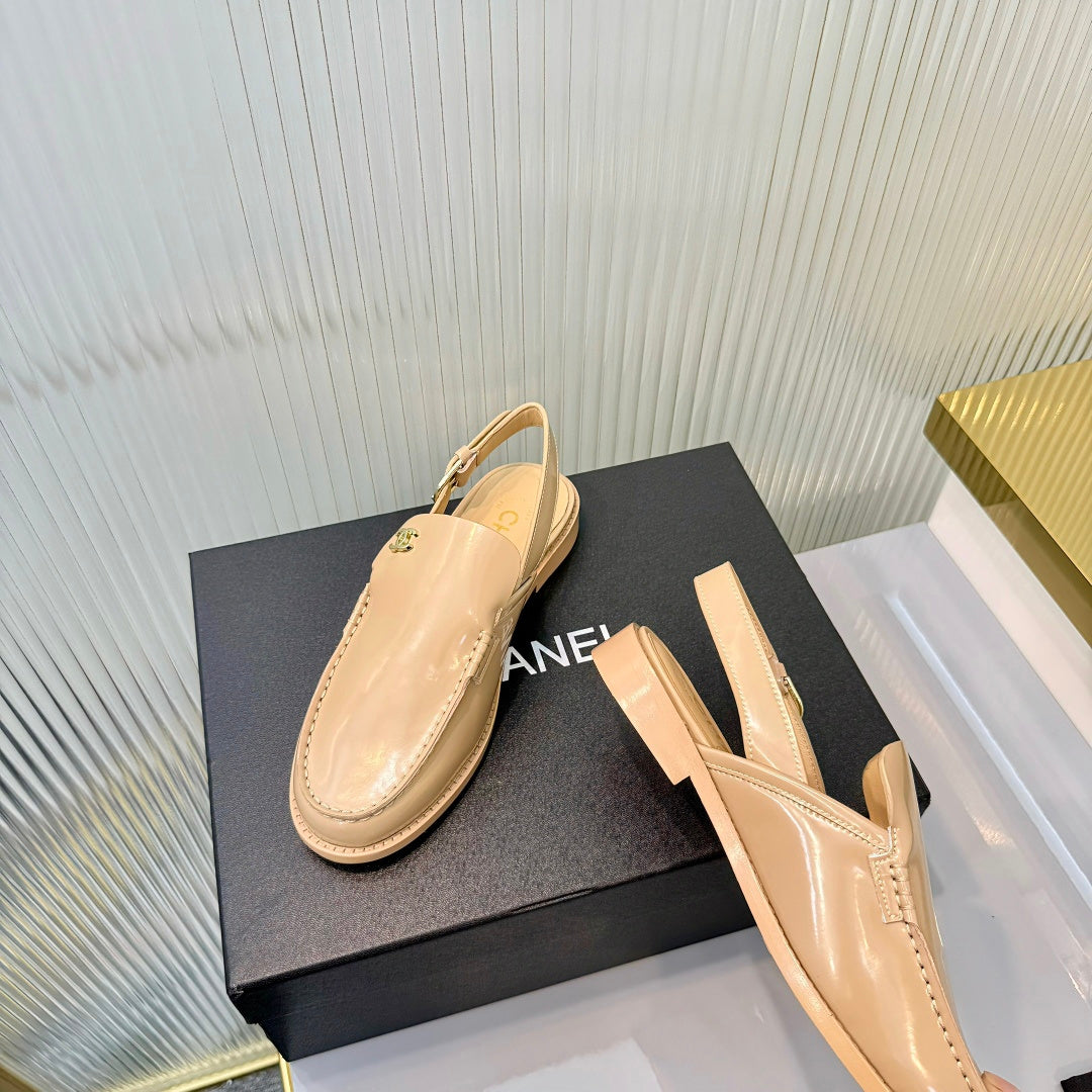 Chanel 2026  Slingback Loafers 35mm Shiny Calfskin 780968