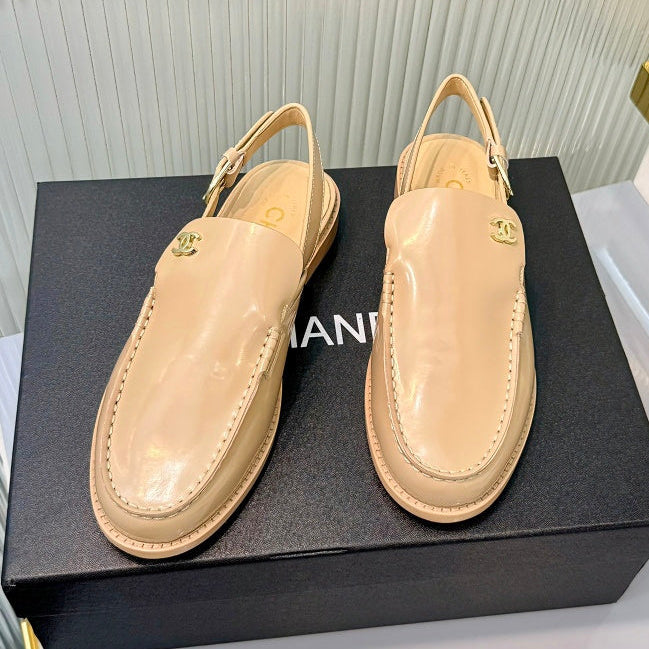 Chanel 2026  Slingback Loafers 35mm Shiny Calfskin 780968