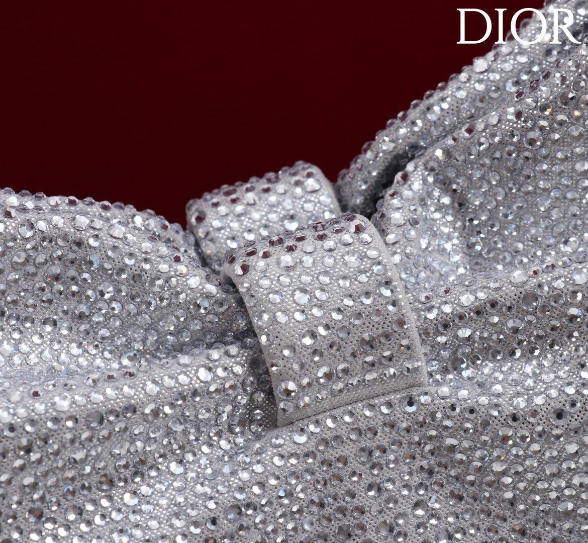 Dior 2026 Strass Embellished Bow Bag Leather 160744
