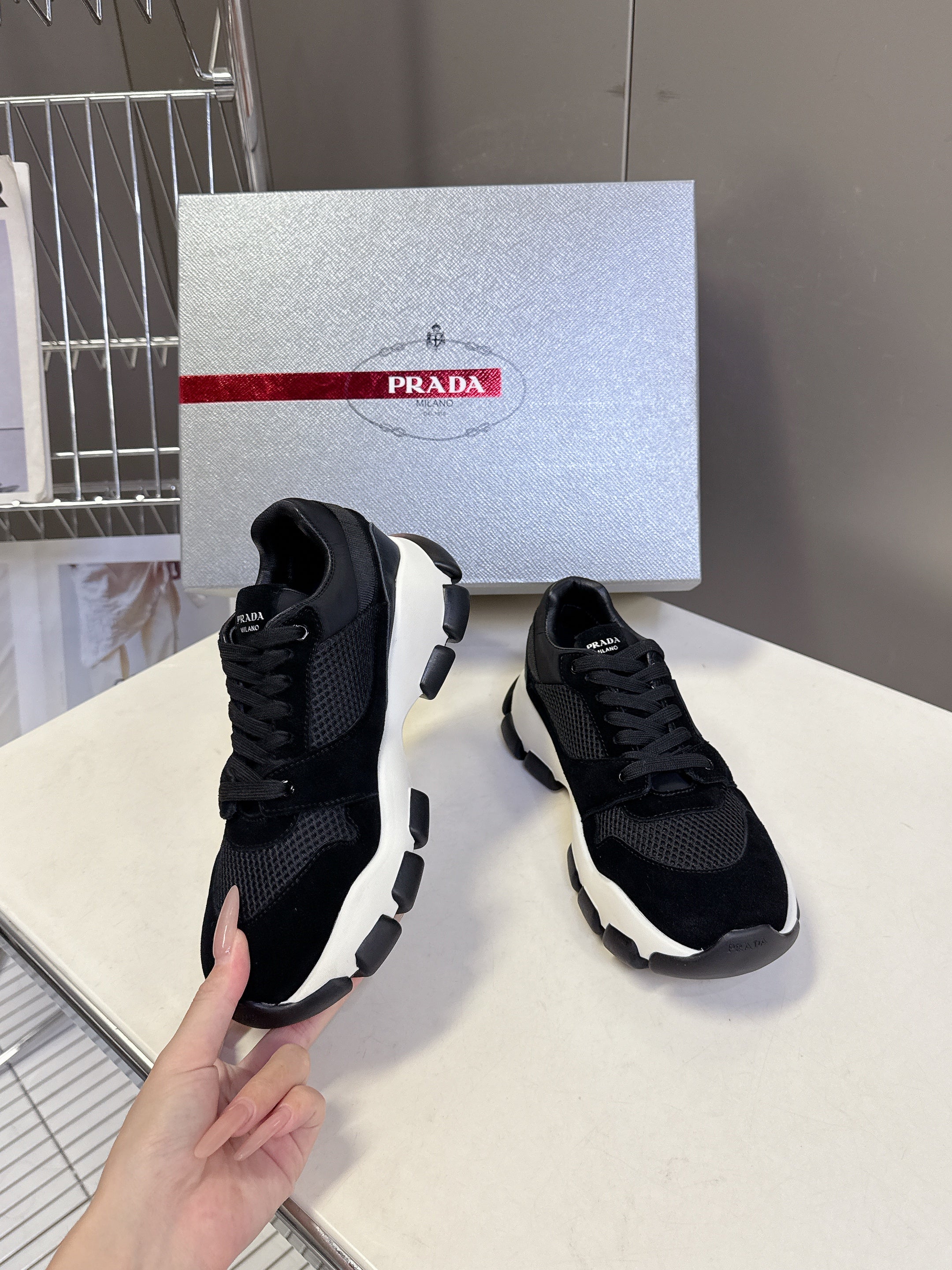 Prada 2026 Sneaker Suede Fabric 848257
