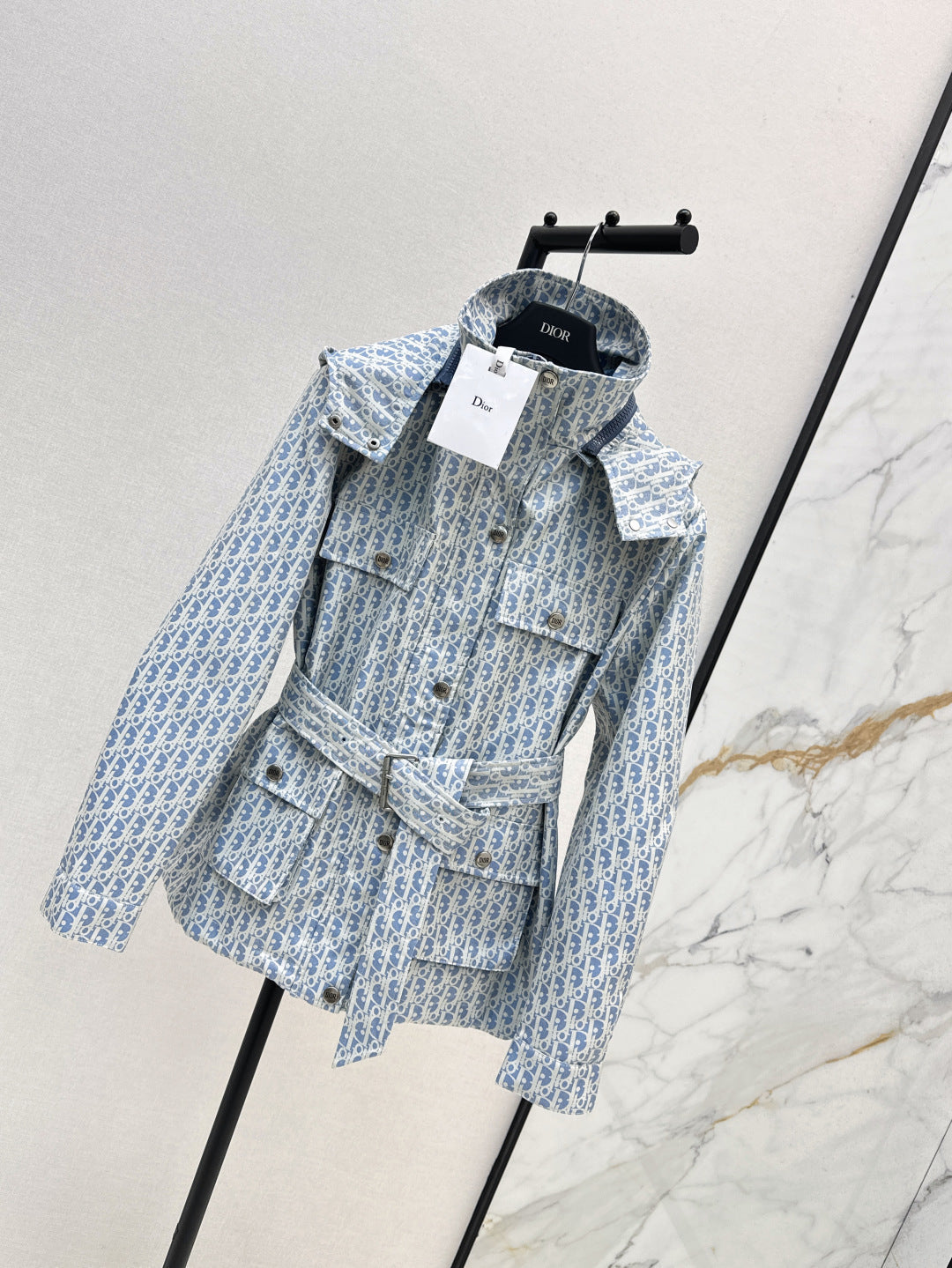 CD 25 Polyester Jacquard Hooded Jacket