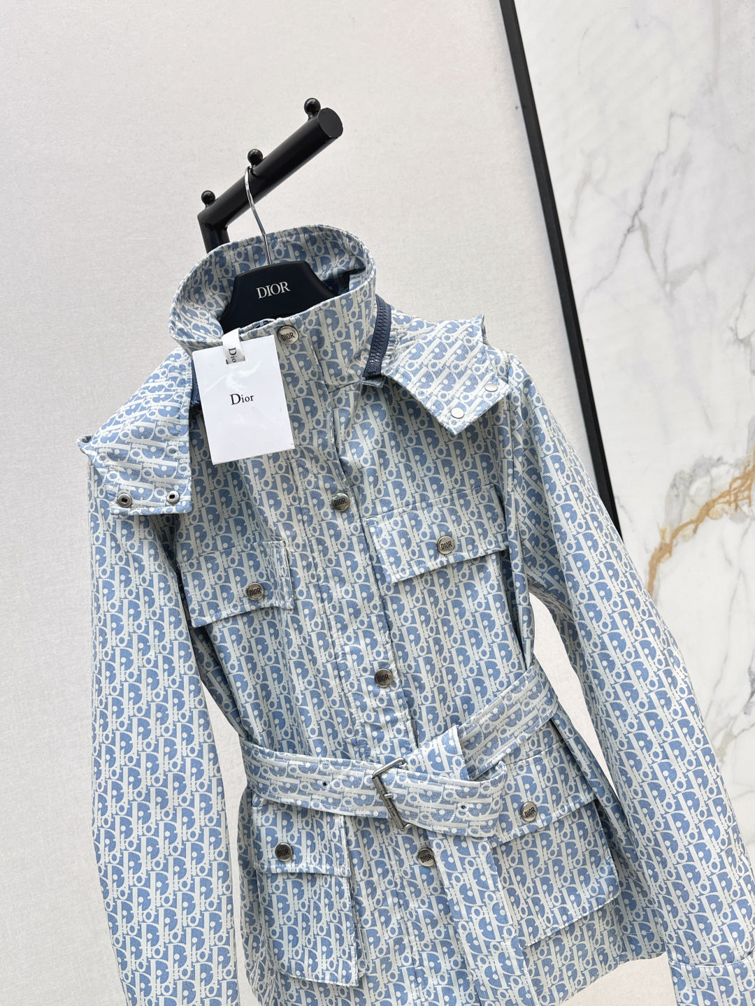 CD 25 Polyester Jacquard Hooded Jacket