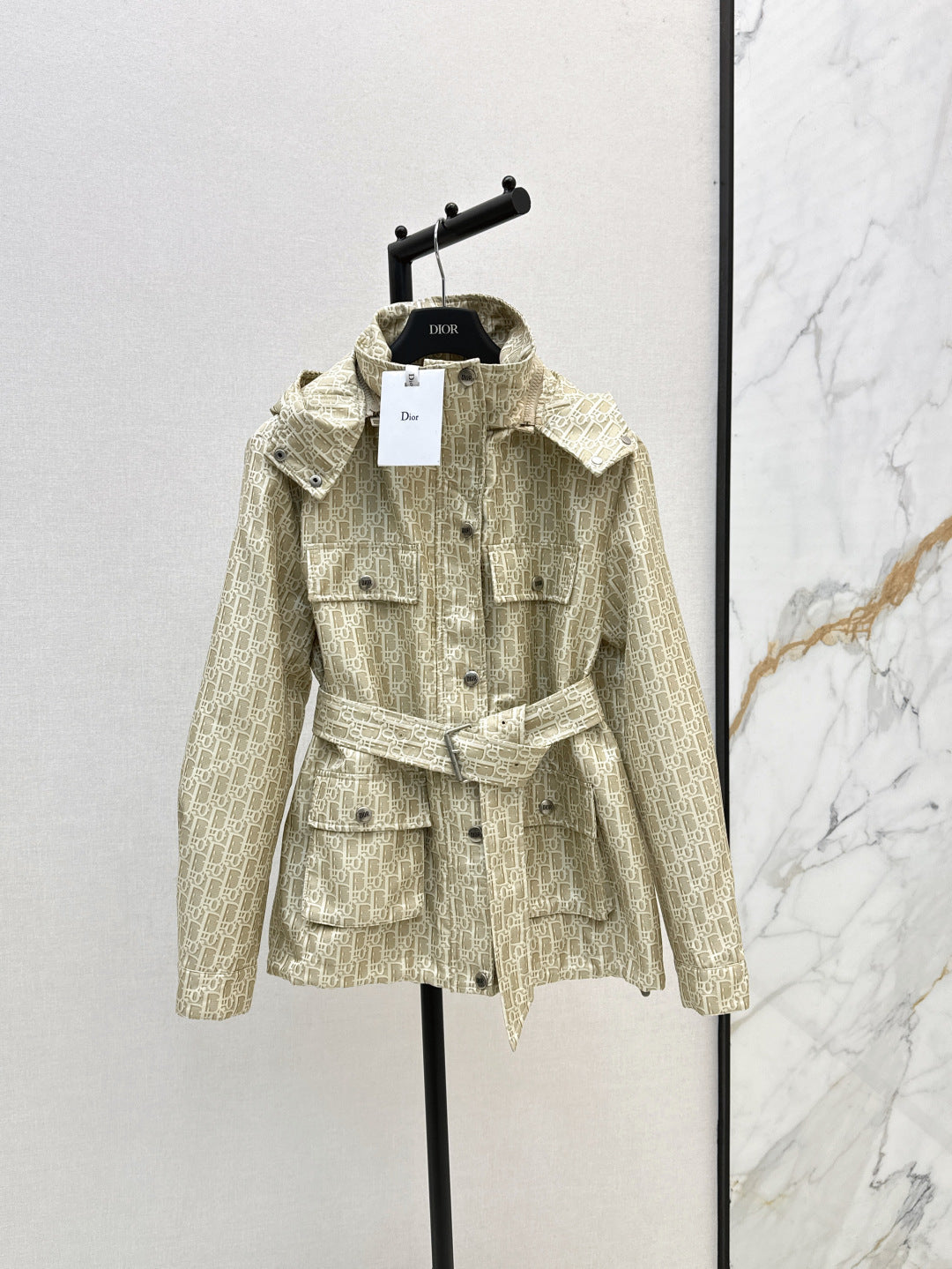 CD 25 Polyester Jacquard Hooded Jacket