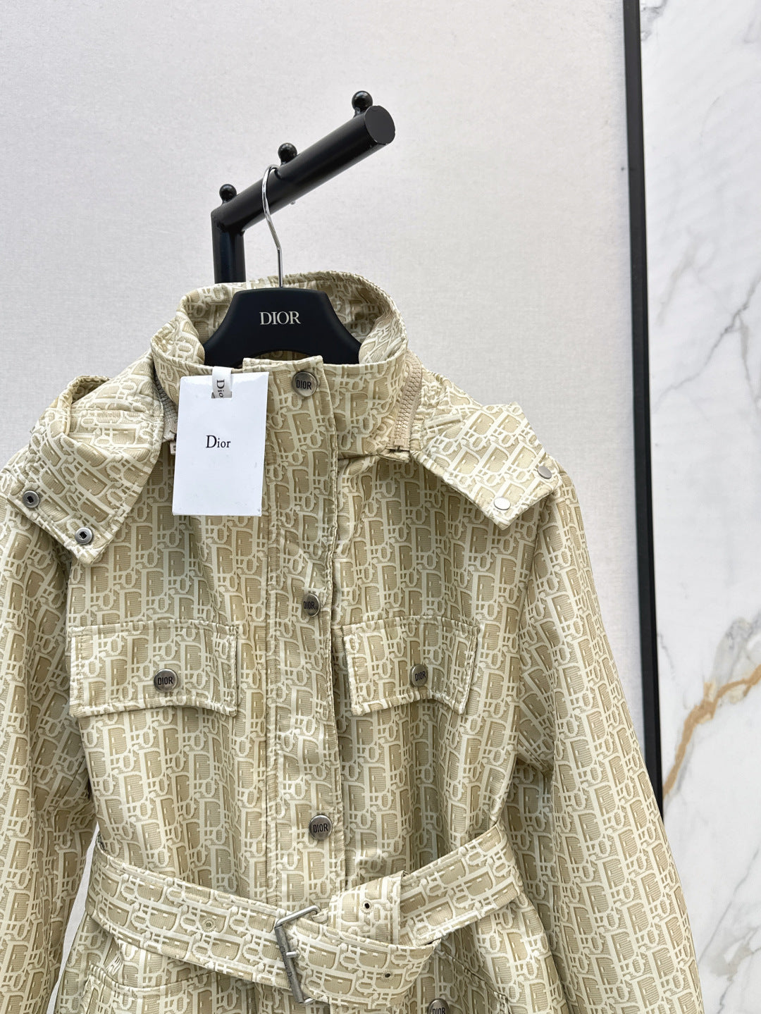 CD 25 Polyester Jacquard Hooded Jacket