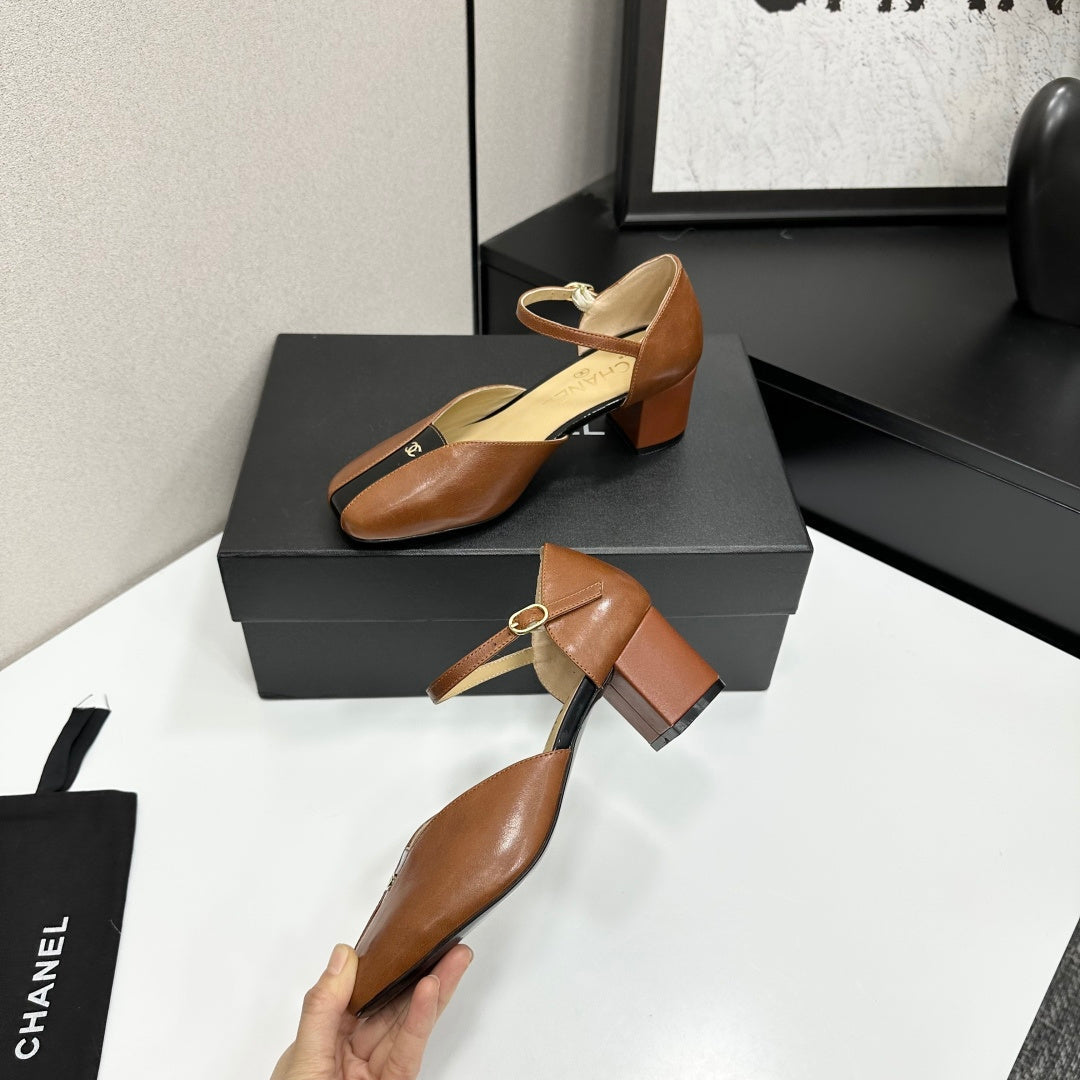 CC 2026 Mary Jane Sandals 65 Brown Cowhide 668120