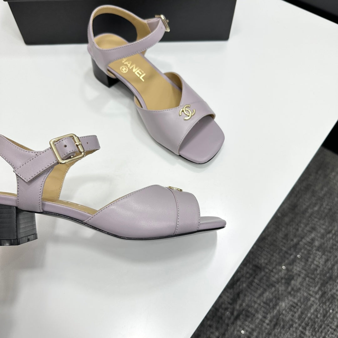 CC 2026 Mary Jane Sandals 45 Light Purple Cowhide 668115