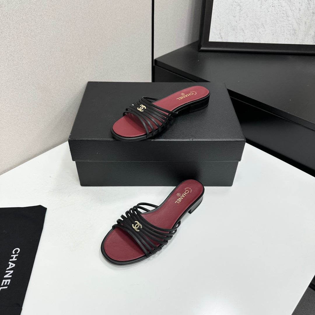 Chanel 2026 Flat Slides Calfskin 894918
