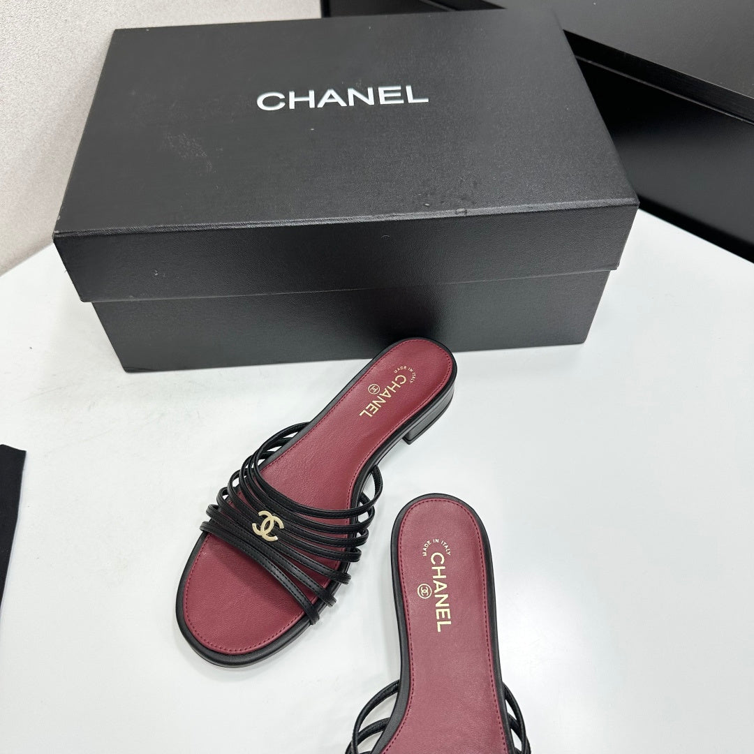 Chanel 2026 Flat Slides Calfskin 894918