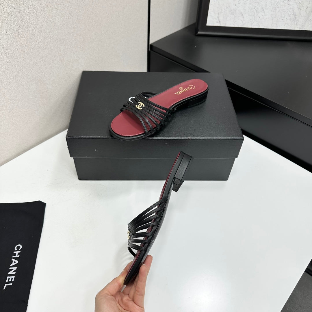 Chanel 2026 Flat Slides Calfskin 894918
