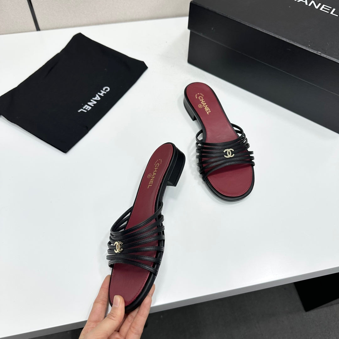 Chanel 2026 Flat Slides Calfskin 894918