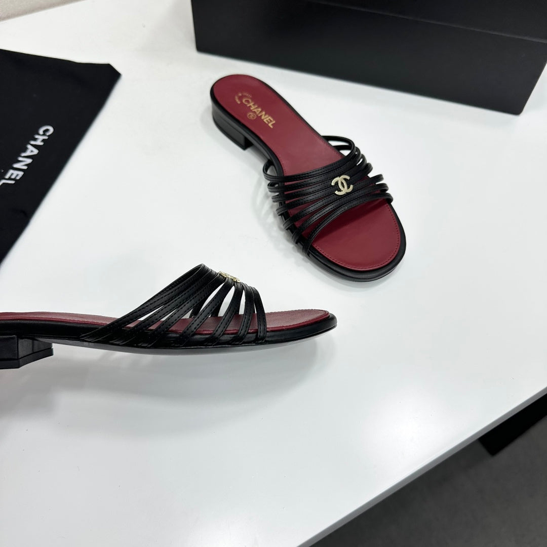 Chanel 2026 Flat Slides Calfskin 894918
