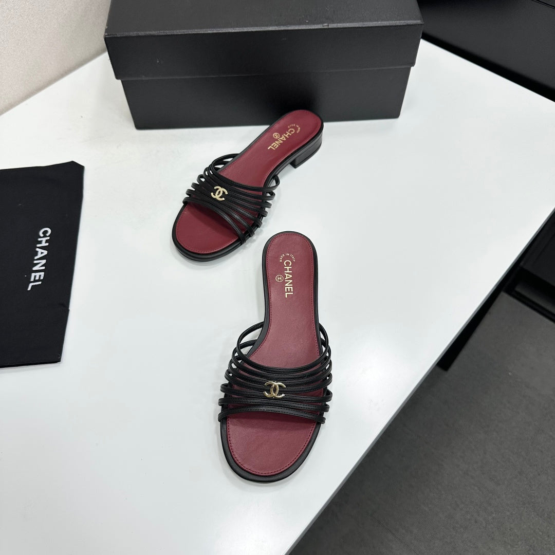 Chanel 2026 Flat Slides Calfskin 894918