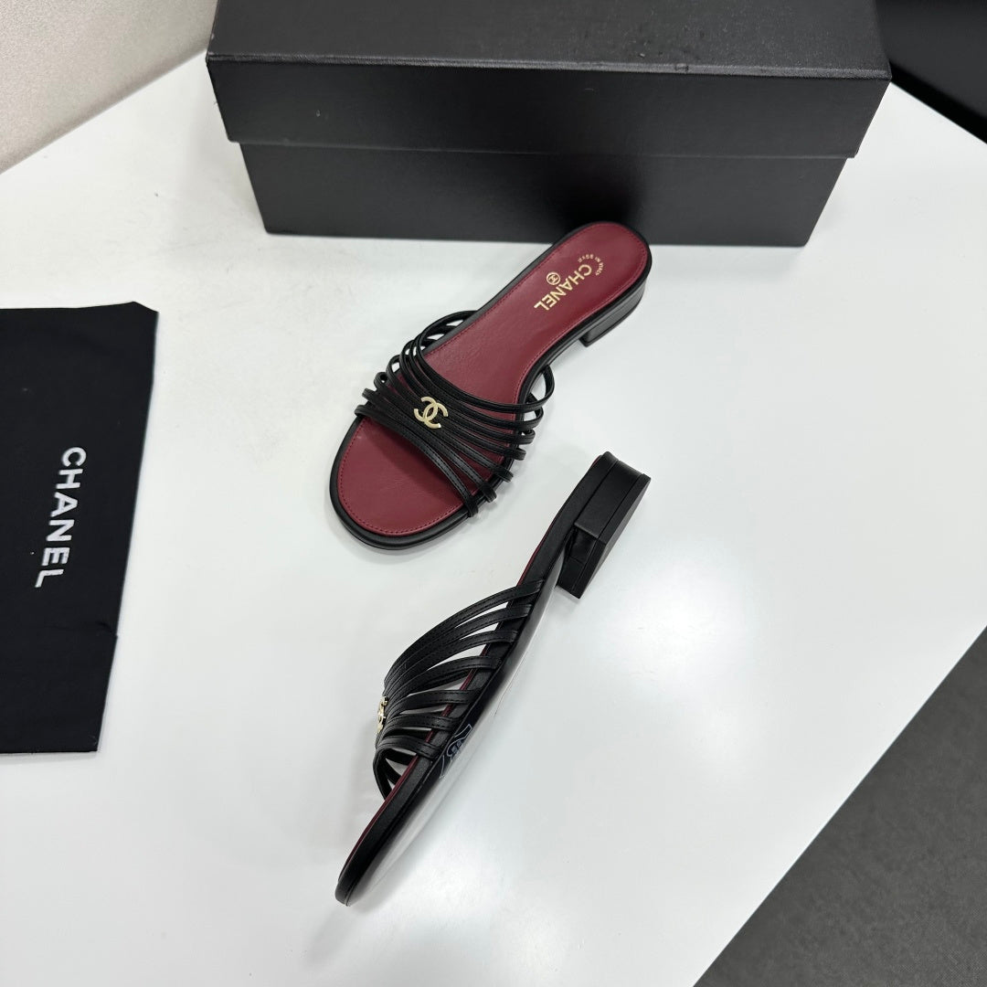 Chanel 2026 Flat Slides Calfskin 894918