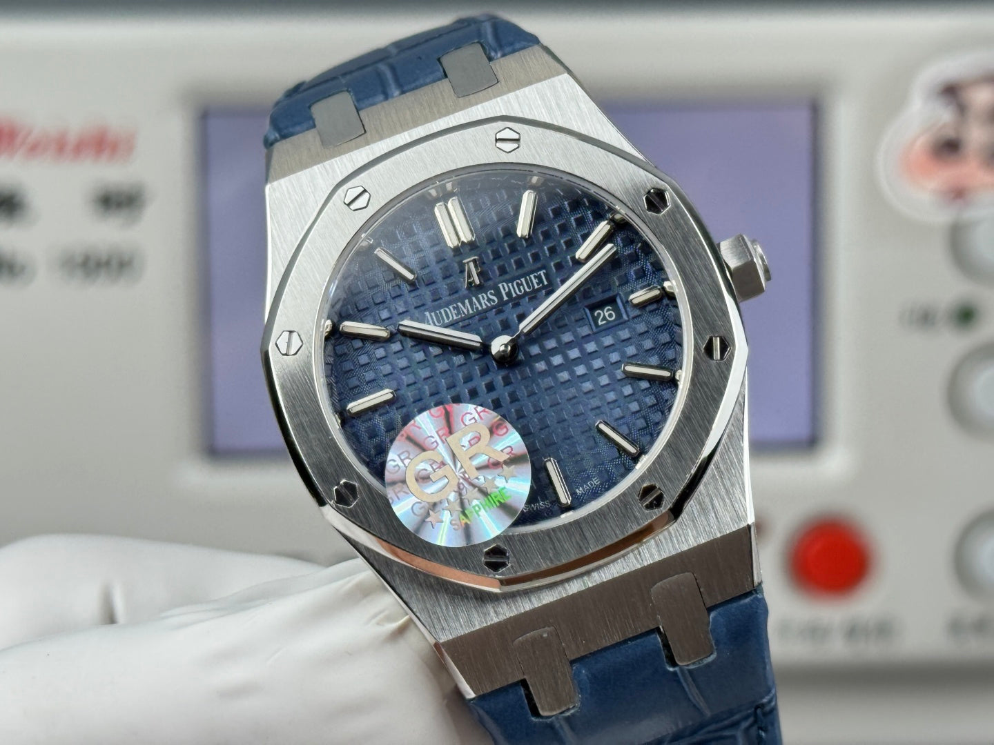 Audemars Piguet Royal 33mm Blue Dial Blue Crocodile Leather